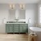 James Martin Vanities Brittany 72in Double Vanity, Smokey Celadon w/ 3 CM Ethereal Noctis Top 650-V72-SC-3ENC - alternate 6